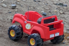 Nunavut, King William Island - Gjoa  Haven - Large toy left on stree