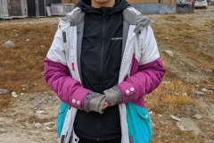 Nunavut, King William Island - Gjoa Haven - Looks after her  Grandma