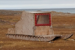 Nunavut, King William Island - Gjoa Haven - Covered dog sled