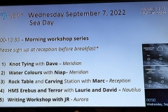 Adventure Canada - Program for the day (#4)