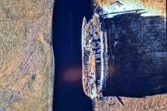 Actual Photo of  Wreck of the Erebus under water