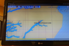 Greenland, Kangerlussuaq - Ship's position