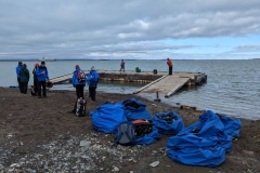 Nunavut, Kugluktuk (Coppermine) - Ocean Endeavour - Steven Rose & other staff that are leaving