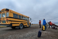 Nunavut, Kugluktuk (Coppermine) - My lonely case & Bus to Airport