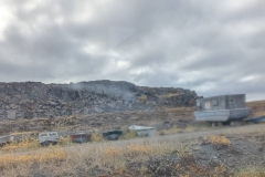 Nunavut, Kugluktuk (Coppermine) - Thru bus window