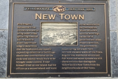 Northwest Territories (NT), Yellowknife - New Town plaque