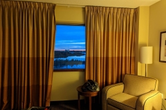 Northwest Territories (NT), Yellowknife - View from my window @ The Explorer Hotel Northwest Territories (NT), Yellowknife - View from my window @ The Explorer Hotel