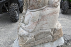 Greenland, Sisimiut - Sculpture of mother & child
