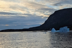 Greenland, Sisimiut - Iceberg  flowing  past our ship