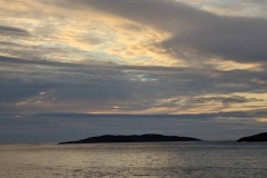 Greenland, Sisimiut - Getting late watching Iceberg  disappear