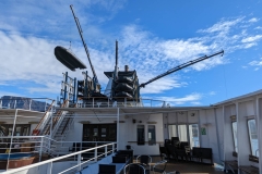 Greenland, Disko Bay -  Unloading Zodiacs