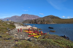Greenland, Disko Bay - Kayakers