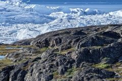 Greenland, IIulissat, Sermeq Kujalleq Glacier - Drone