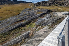 Greenland, IIulissat, Sermeq Kujalleq Glacier,  boardwalk to Icefields