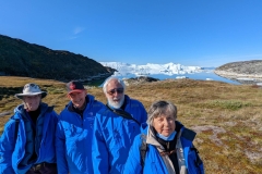Greenland, IIulissat, Sermeq Kujalleq Glacier & Icefields- Kathleen, Robert, Bob & Geri
