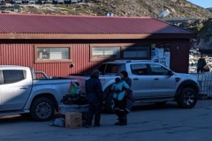 Greenland, IIalissat - Harbour Front - Traditional Dress on Child