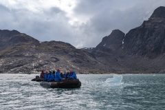 Greenland, Kangerlussuatsiaq - Zodiac & Bergy