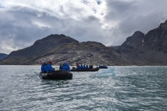 Greenland, Kangerlussuatsiaq - Zodiacs to Everlasting glacier