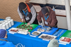 Ocean Endeavour - Inuit raw meat samples - John Houston &  Aka