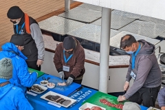 Ocean Endeavour - Inuit food Sampling - John Houston, Aka & Brian