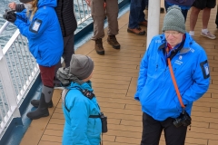 Ocean Endeavour - Inuit food Sampling - Jane (staff) & Nick