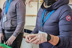 Ocean Endeavour - Inuit food Sampling - Brian & Sheila