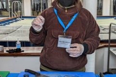 Ocean Endeavour - Inuit food Sampling - Aka (from Greenland)