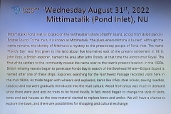 Info for next day, Aug 31/22