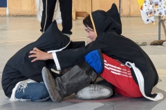 Nunavut, Pond Inlet - Inuit boys wrestling