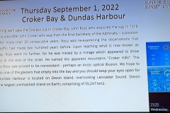 Agenda for Thursday Sept 1 - Croker Bay & Dundas Harbour