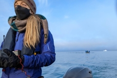 Nunavut, Devon Island - Lancaster Sound, Croker Bay - Zodiac driver, Brittany