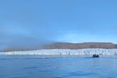 Nunavut, Devon Island - Lancaster Sound, Croker Bay - Fog Over Glacier