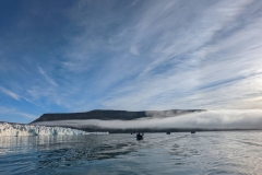 Nunavut, Devon Island - Lancaster Sound, Croker Bay - Glacier - Fog b