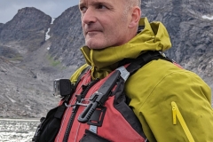 Greenland. Kangerlussuaq - Zodiac driver, Marc Hebert to our rescue