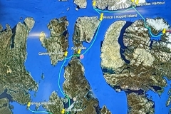 Map of tomorrow’s Cruise to Prince Leopold Island