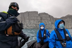 Nunavut, Leopold Island - Zodiac driver Chri Scerri