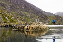 Steven Rose, Photographer - Greenland, Assaqutag -  Suspension Bridge - Engaged couple