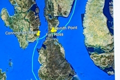 Map showing Fort Ross & Bellot Strait