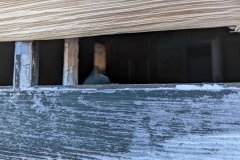 Nunavut, Somerset Island , Hudson. Bay  Co.,  Fort Ross,  Manager ‘s House - Broken glass In window