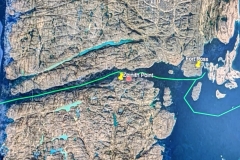Map - Bellot Strait, narrowest  section, Zeinith Point