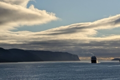 Nunavut, Bellot Strait, Zeinith Point - Tide takes Ship thru Channel, can’t stop