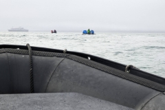 Nunavut, Conningham Inlet - Zodiac back to Ocean Endeavour